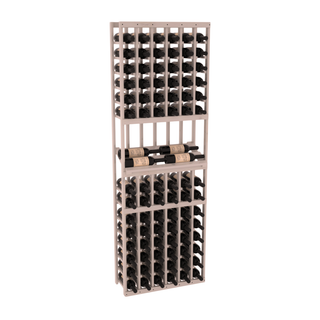 Elementcollection 6 Column Side Display Wood Wine Rack Greywash Stained