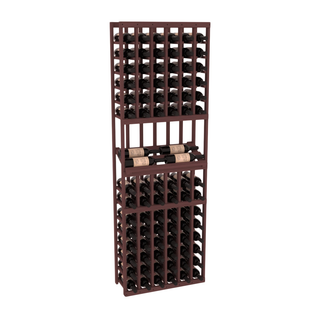 Elementcollection 6 Column Side Display Wood Wine Rack Walnut Stained