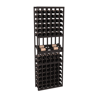 Elementcollection 6 Column Side Display Wood Wine Rack Black Stained