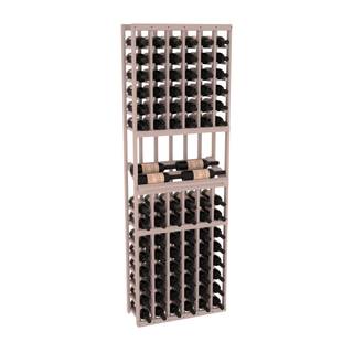 Elementcollection 6 Column Side Display Wood Wine Rack Greywash Stained