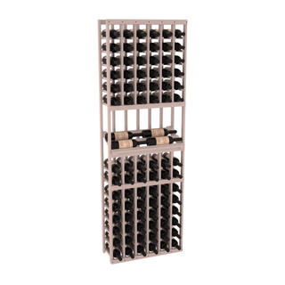 Elementcollection 6 Column Side Display Wood Wine Rack Greywash Stained