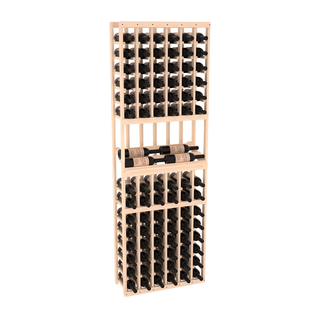 Elementcollection 6 Column Side Display Wood Wine Rack Unstained Element Collection