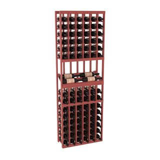 Elementcollection 6 Column Side Display Wood Wine Rack Cherry Stained