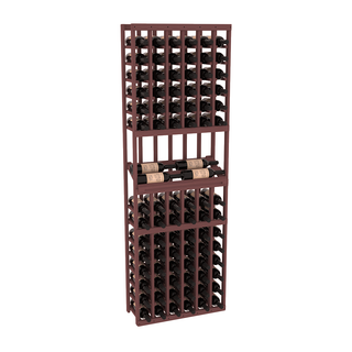 Elementcollection 6 Column Side Display Wood Wine Rack Walnut Stained