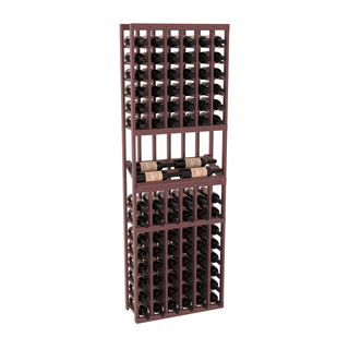 Elementcollection 6 Column Side Display Wood Wine Rack Walnut Stained