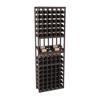 Elementcollection 6 Column Side Display Wood Wine Rack Black Stained