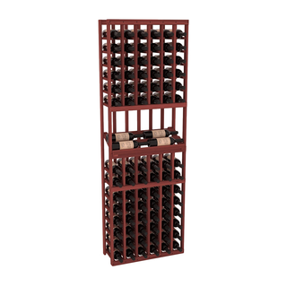 Elementcollection 6 Column Side Display Wood Wine Rack Cherry Stained