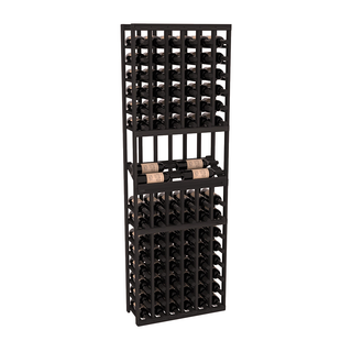 Elementcollection 6 Column Side Display Wood Wine Rack Black Stained
