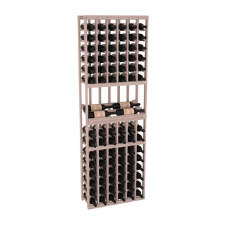 Elementcollection 6 Column Side Display Wood Wine Rack Greywash Stained