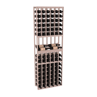 Elementcollection 6 Column Side Display Wood Wine Rack Greywash Stained