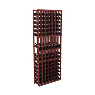 Elementcollection 7 Column Display Wood Wine Rack Cherry Stained