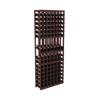 Elementcollection 7 Column Display Wood Wine Rack Walnut Stained