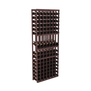 Elementcollection 7 Column Display Wood Wine Rack Walnut Stained
