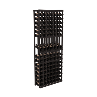 Elementcollection 7 Column Display Wood Wine Rack Black Stained