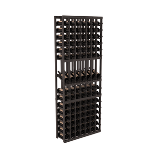 Elementcollection 7 Column Display Wood Wine Rack Black Stained