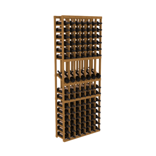 Elementcollection 7 Column Display Wood Wine Rack Oak Stained