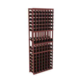 Elementcollection 7 Column Display Wood Wine Rack Cherry Stained