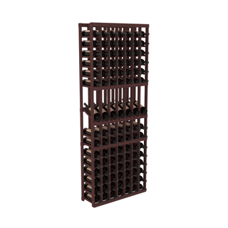 Elementcollection 7 Column Display Wood Wine Rack Walnut Stained