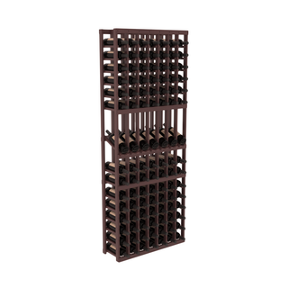 Elementcollection 7 Column Display Wood Wine Rack Walnut Stained