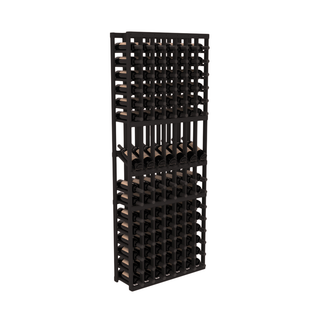 Elementcollection 7 Column Display Wood Wine Rack Black Stained