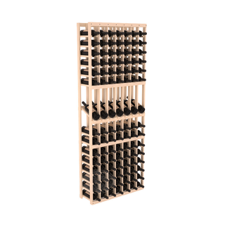 Elementcollection 7 Column Display Wood Wine Rack Unstained Element Collection