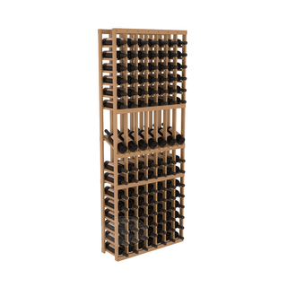 Elementcollection 7 Column Display Wood Wine Rack Oak Stained