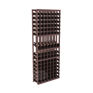 Elementcollection 7 Column Display Wood Wine Rack Walnut Stained