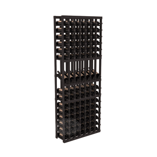 Elementcollection 7 Column Display Wood Wine Rack Black Stained