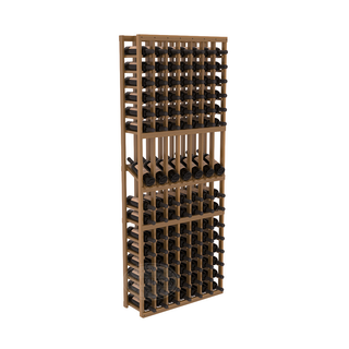 Elementcollection 7 Column Display Wood Wine Rack Oak Stained