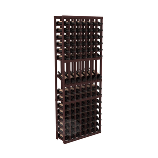 Elementcollection 7 Column Display Wood Wine Rack Walnut Stained