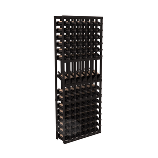 Elementcollection 7 Column Display Wood Wine Rack Black Stained