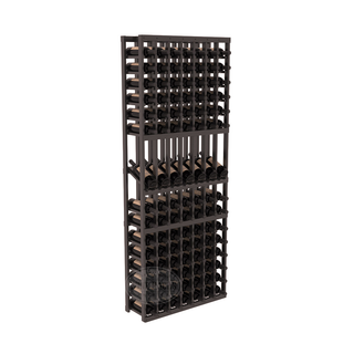 Elementcollection 7 Column Display Wood Wine Rack Black Stained