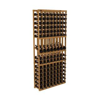 Elementcollection 8 Column Display Wood Wine Rack Oak Stained