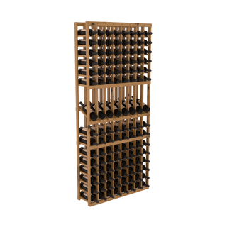Elementcollection 8 Column Display Wood Wine Rack Oak Stained