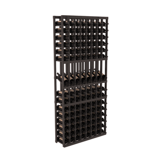 Elementcollection 8 Column Display Wood Wine Rack Black Stained