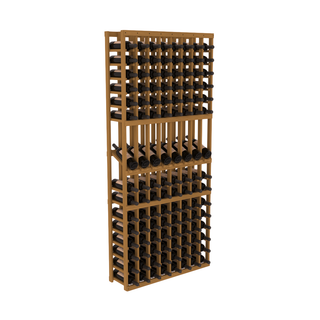 Elementcollection 8 Column Display Wood Wine Rack Oak Stained