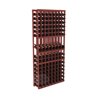 Elementcollection 8 Column Display Wood Wine Rack Cherry Stained