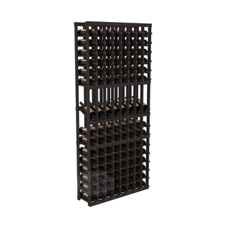 Elementcollection 8 Column Display Wood Wine Rack Black Stained