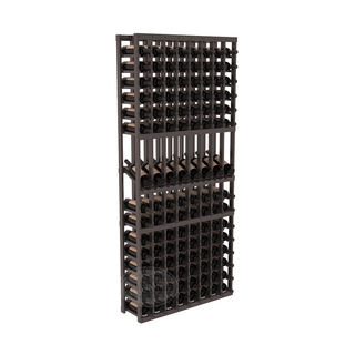 Elementcollection 8 Column Display Wood Wine Rack Black Stained