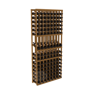 Elementcollection 8 Column Display Wood Wine Rack Oak Stained