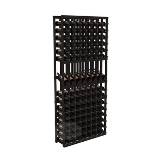 Elementcollection 8 Column Display Wood Wine Rack Black Stained