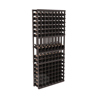 Elementcollection 8 Column Display Wood Wine Rack Black Stained