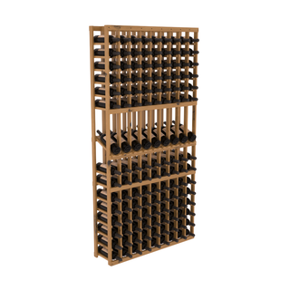 Elementcollection 9 Column Display Wood Wine Rack Oak Stained