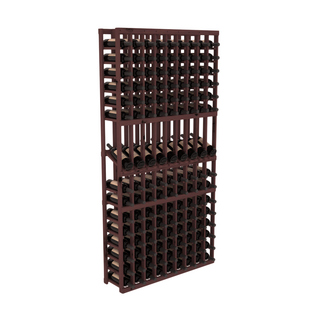 Elementcollection 9 Column Display Wood Wine Rack Walnut Stained