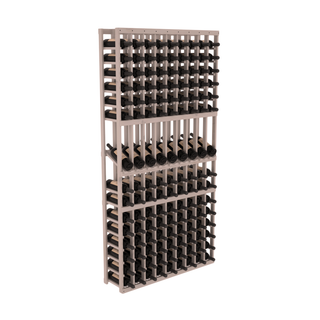 Elementcollection 9 Column Display Wood Wine Rack Greywash Stained
