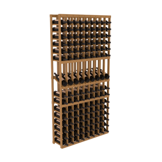 Elementcollection 9 Column Display Wood Wine Rack Oak Stained