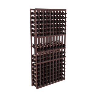 Elementcollection 9 Column Display Wood Wine Rack Walnut Stained