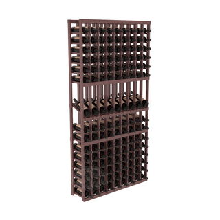 Elementcollection 9 Column Display Wood Wine Rack Walnut Stained