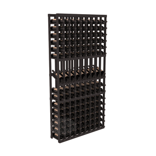 Elementcollection 9 Column Display Wood Wine Rack Black Stained