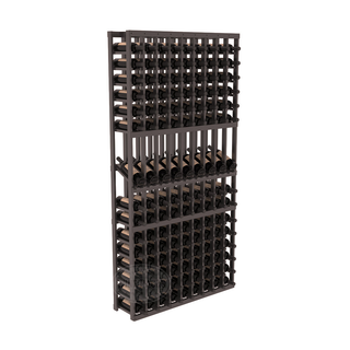 Elementcollection 9 Column Display Wood Wine Rack Black Stained